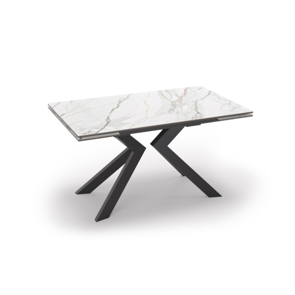 Стол PAUL 120 Bianco Gold Ceramic, BK